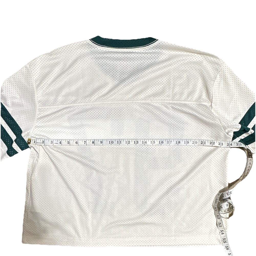 Vintage Hollister Boxy Crop Fit Football Jersey Short Sleeve off White Size L - Picture 5 of 5